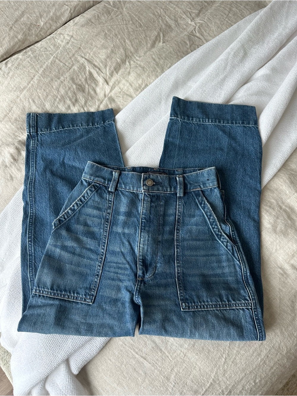 Abercrombie & Fitch Blue Women's Jeans - Picture 3 of 4